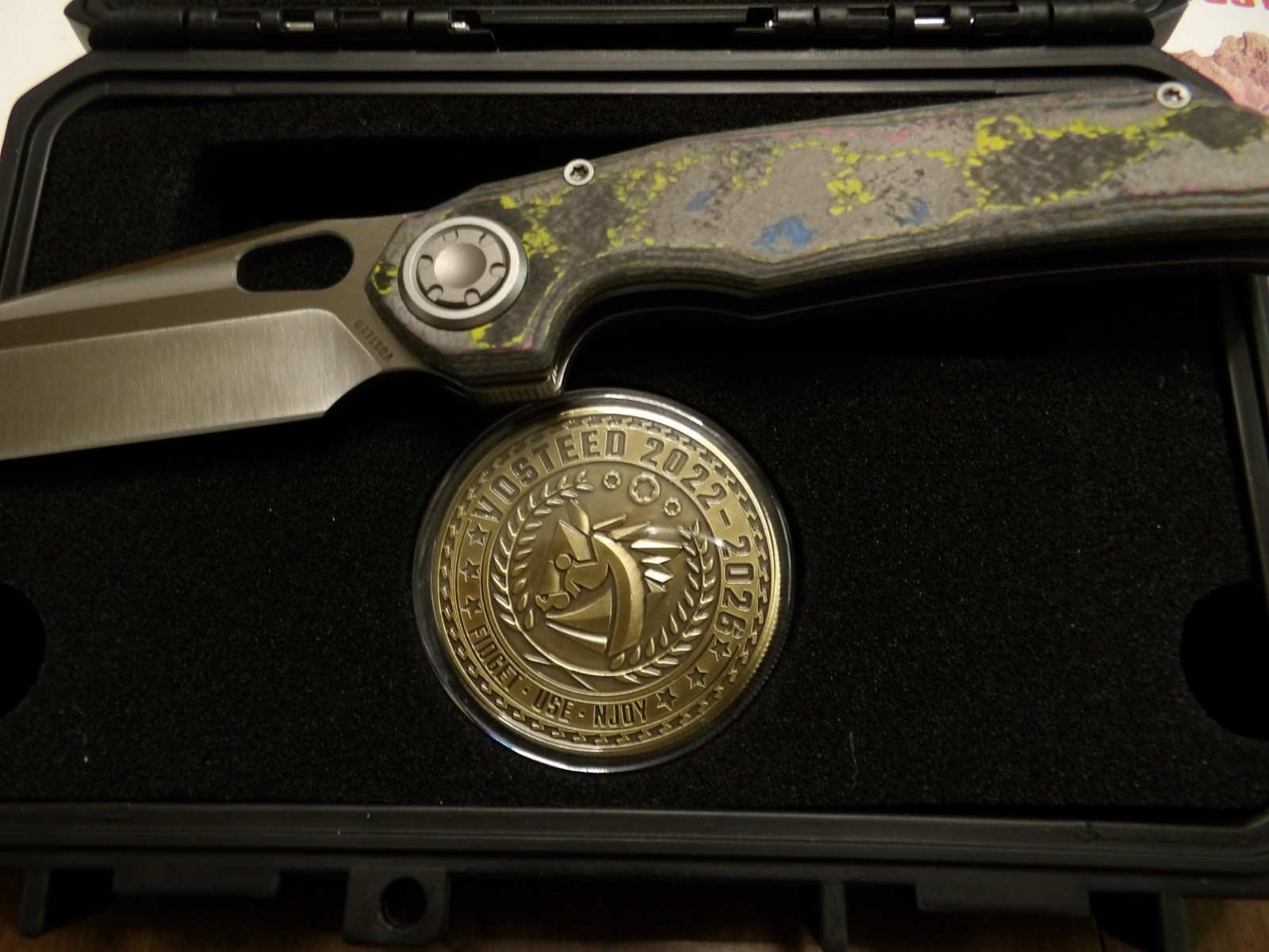 New Vosteed 4th Anniversary Thunderbird V vanchor lock Knife Ultimate warrior CF