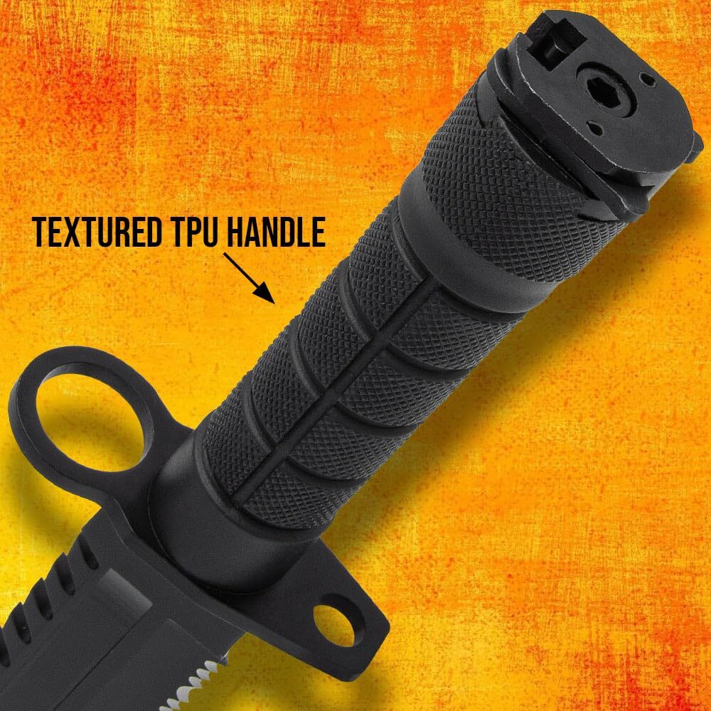 USMC M-9 Fixed Blade Knife and Sheath | Officially Licensed | Sawback Spine