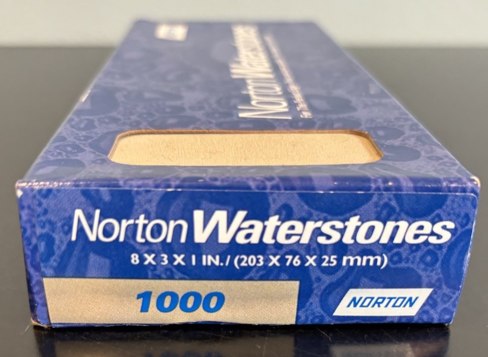 Norton Waterstones Single Grit 1000 8″ x 3″ x 1″ Unused Open Plastic