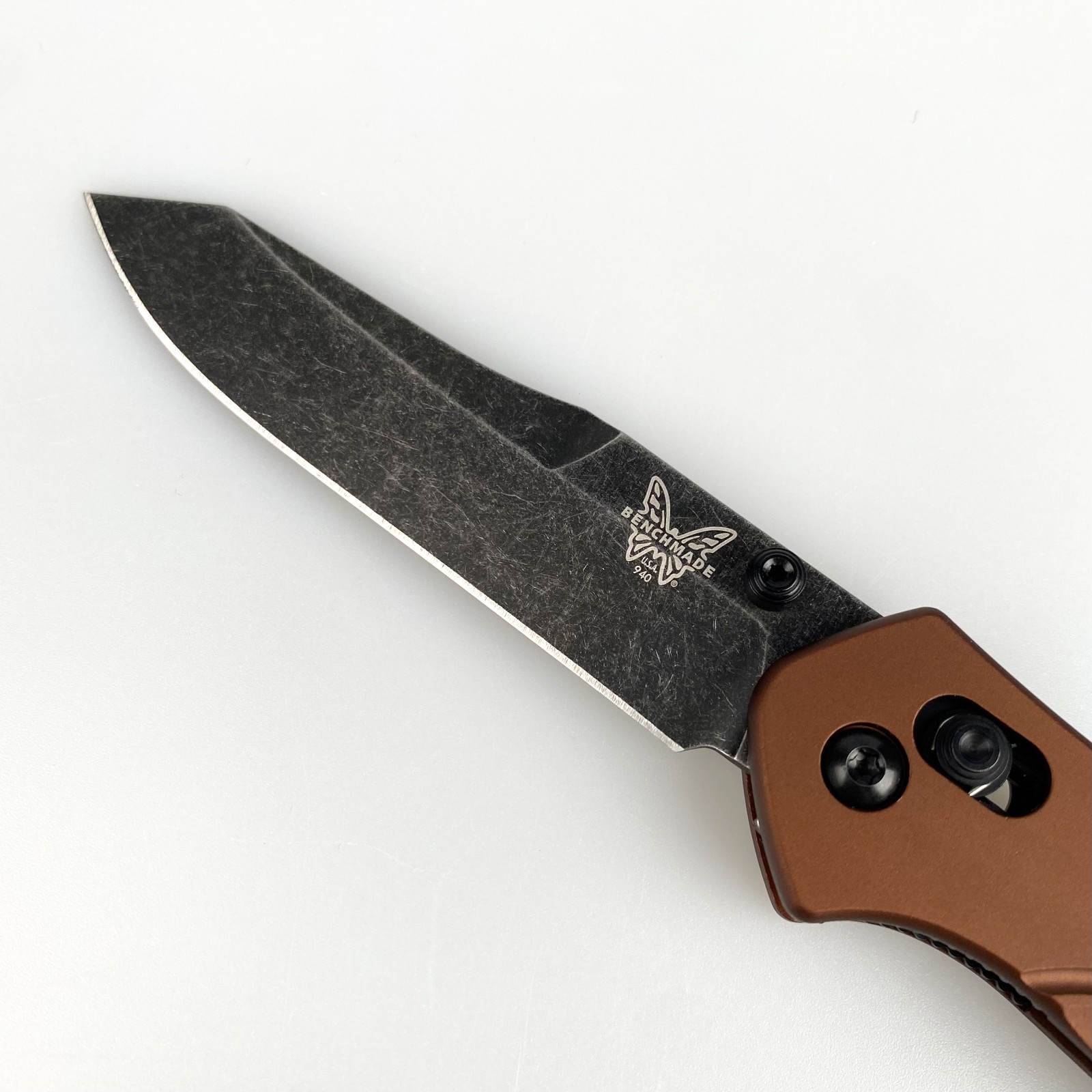 Benchmade 940BK-03 Osborne Knife Burnt Copper Aluminum MagnaCut Folding Knife