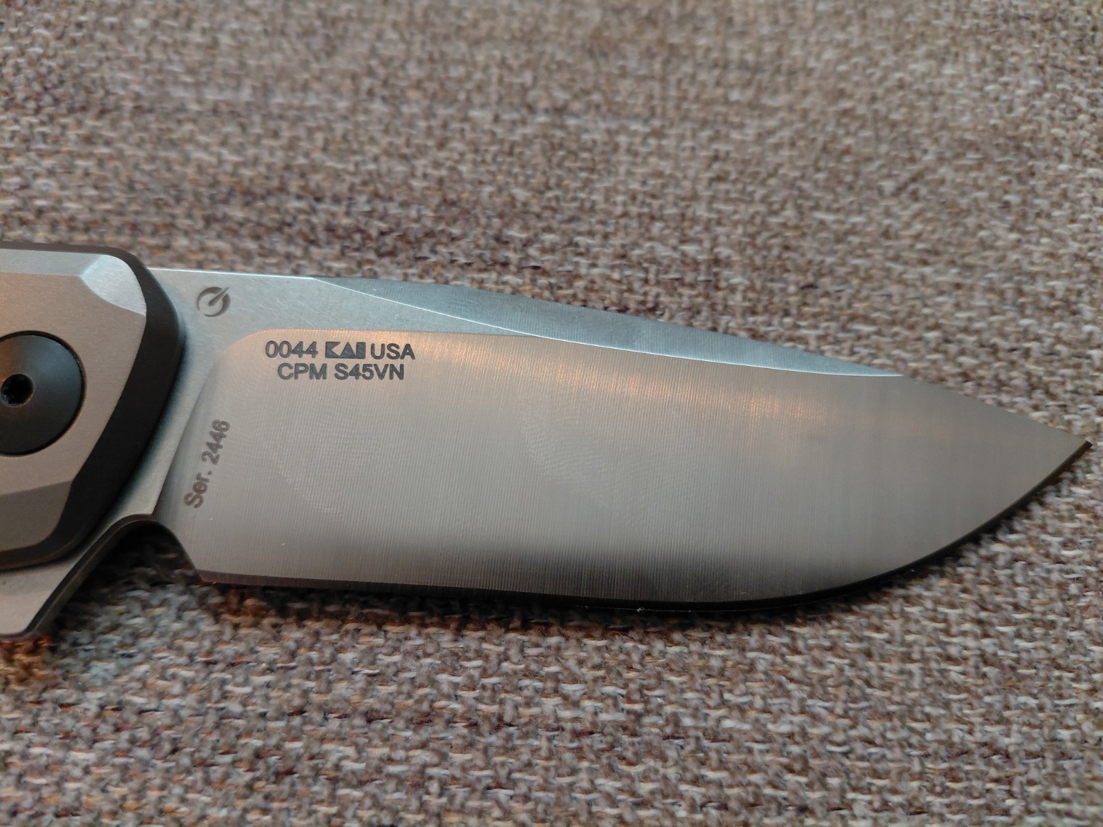 Zero Tolerance 0044 CPM S45VN Titanium Button Lock Manual Drop Point Knife