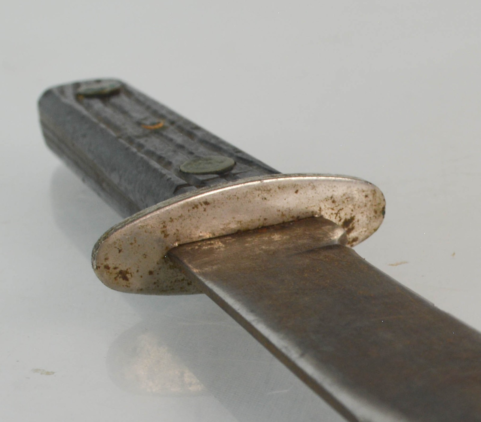 UNBRANDED Hunting Knife with Leather Sheath (Vintage yes / Antique not yet)