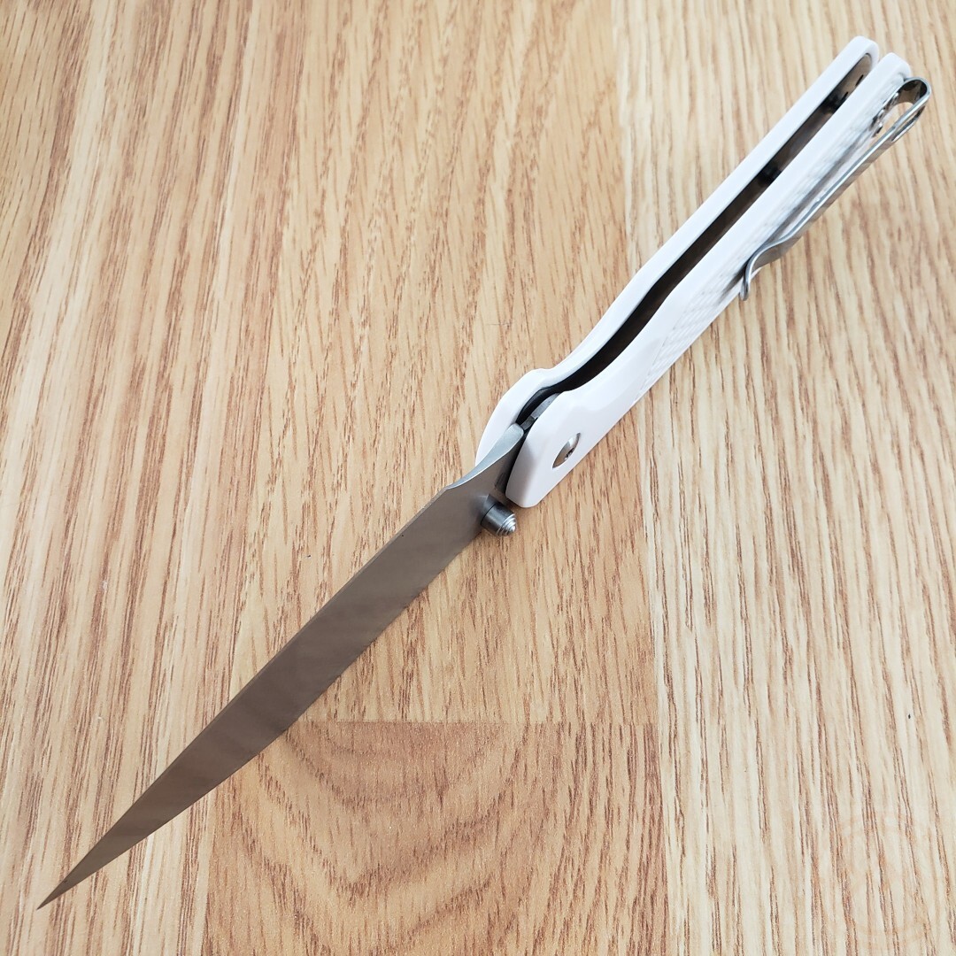 CJRB Pyrite Folding Knife 3.25″ CPM S90V Steel Blade Light Gray FRN Handle