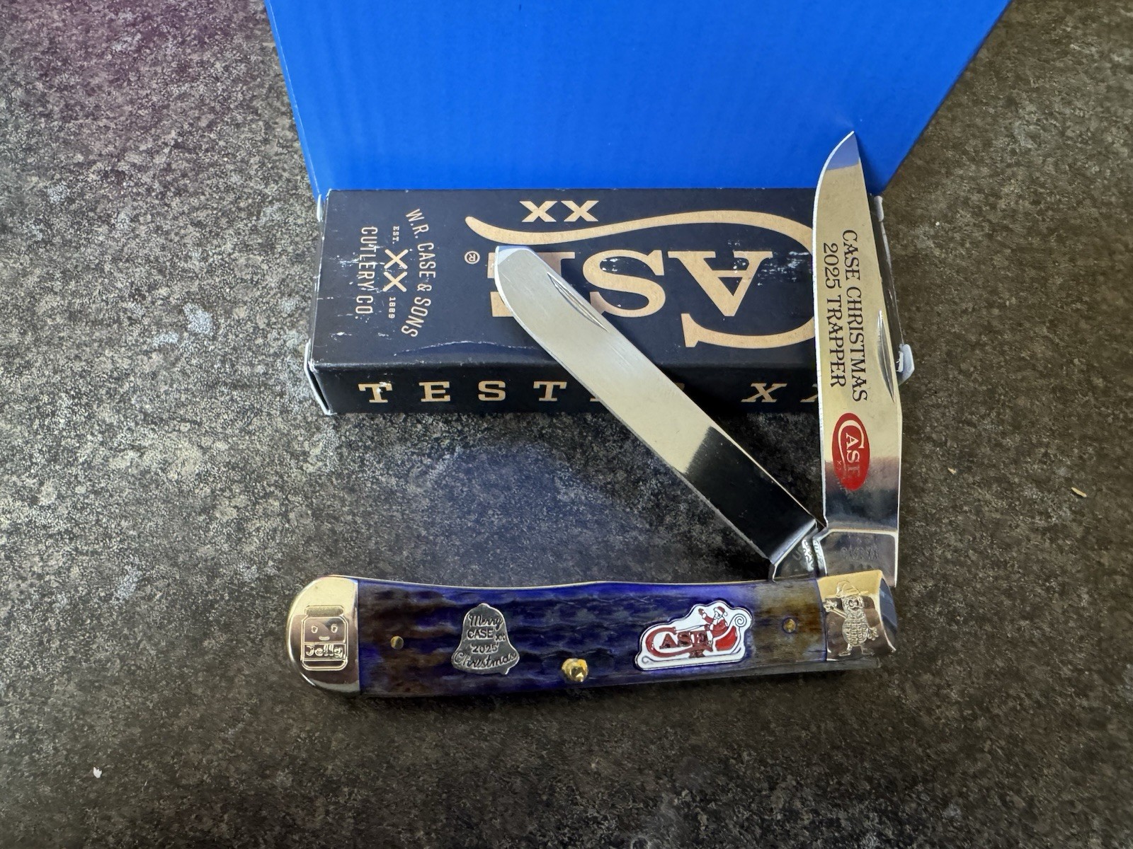 Case XX 6254 SS 2025 Trapper 2-Blade peanut butter and jelly Christmas edition