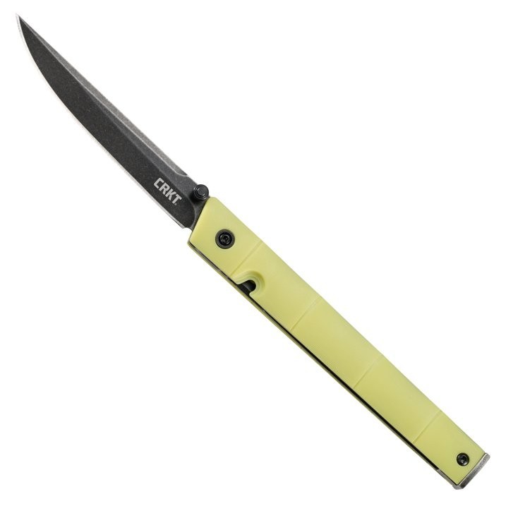 CRKT CEO Bamboo 7096YGK EDC Pocket Folding Lock Knife Yellow-FREE SHIPPING