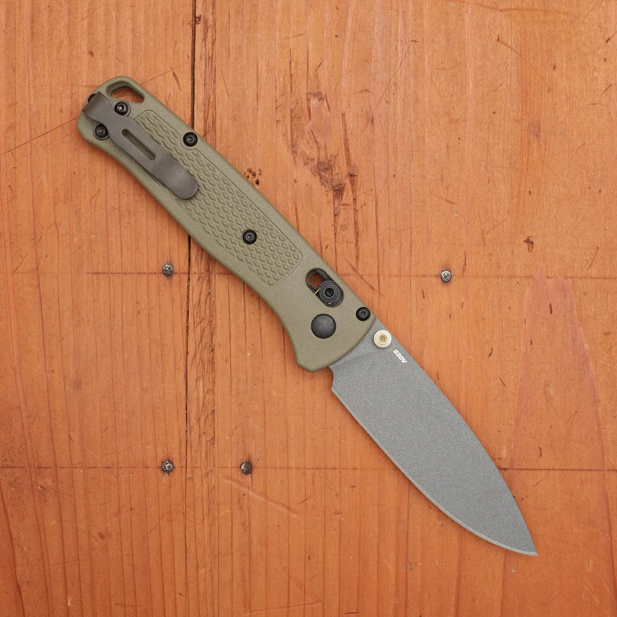 Benchmade 535GRY-1 Bugout Ranger Green Grivory Handle S30V Stainless Steel Knife