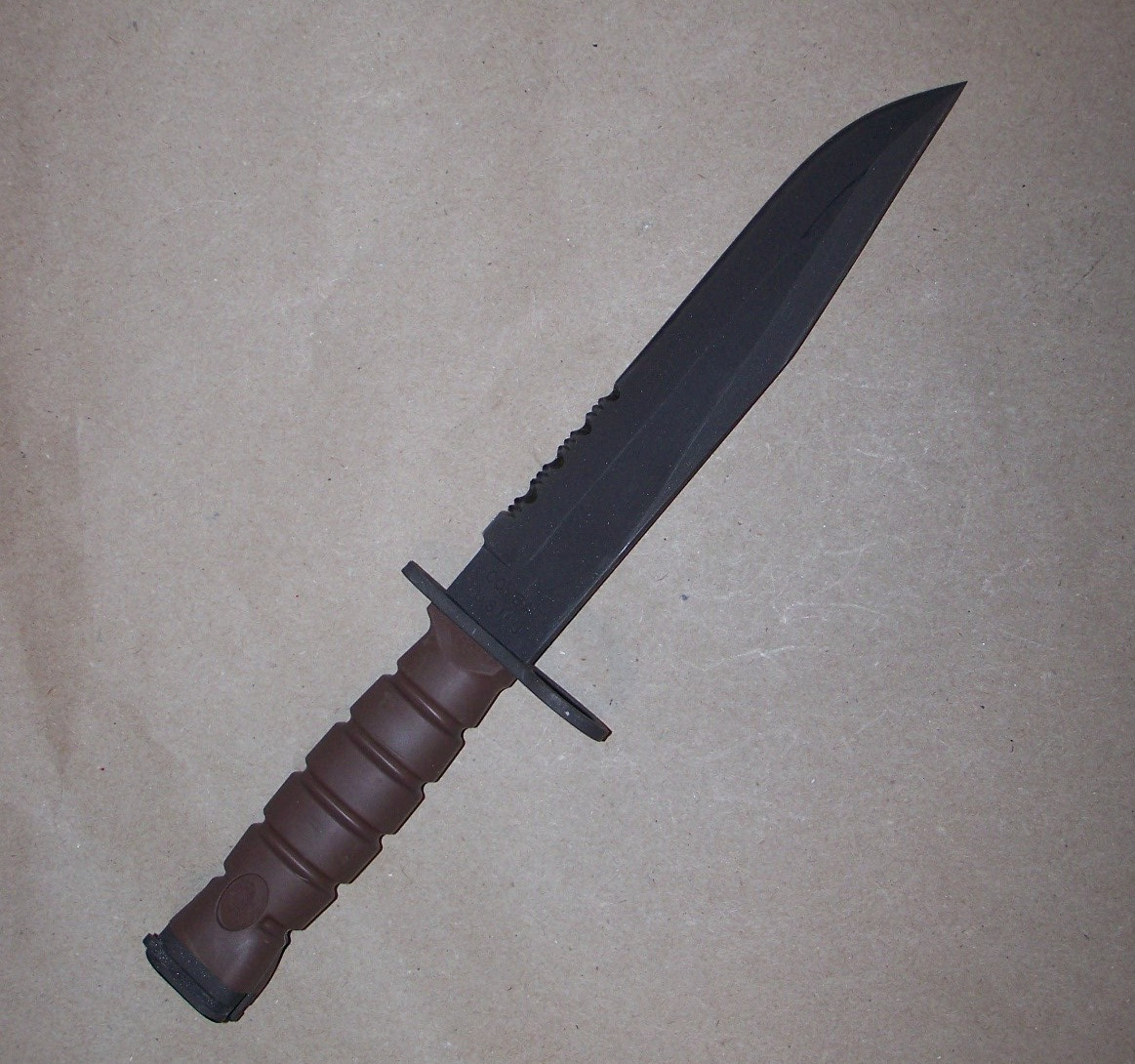 Vintage OKC3S Knife USMC Marine Corps Bayonet Ontario Knife Co & MOLLE Sheath