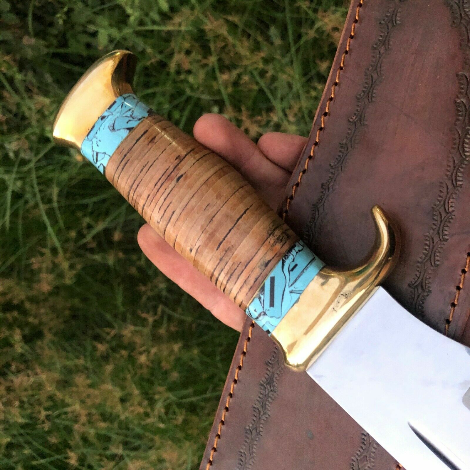 18 INCH CUSTOM HANDMADE D2 HUNTING CROCODILE DUNDEE BOWIE KNIFE