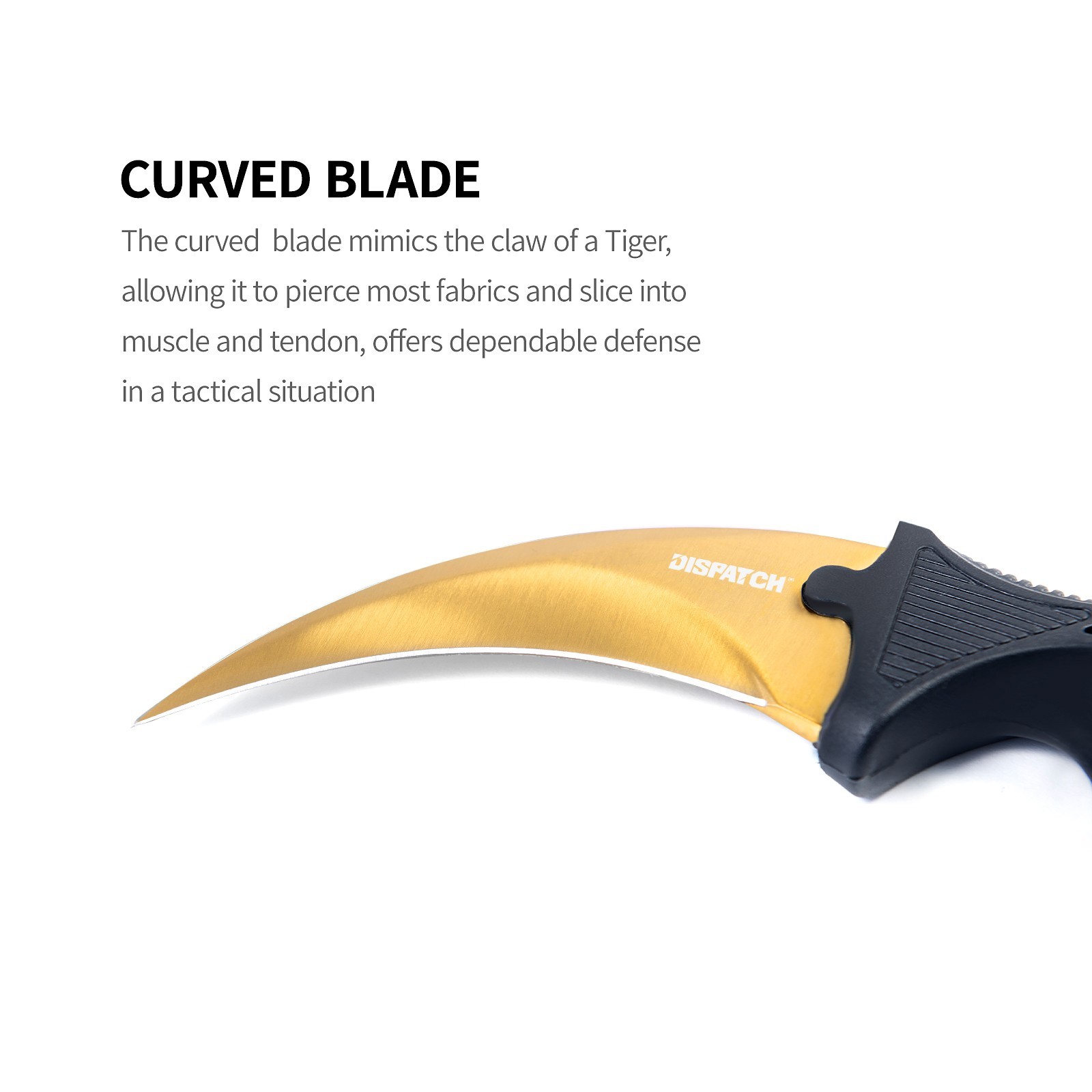 7.5″ Military Combat Tactical Karambit Fixed Blade Neck Knife withSheath Black