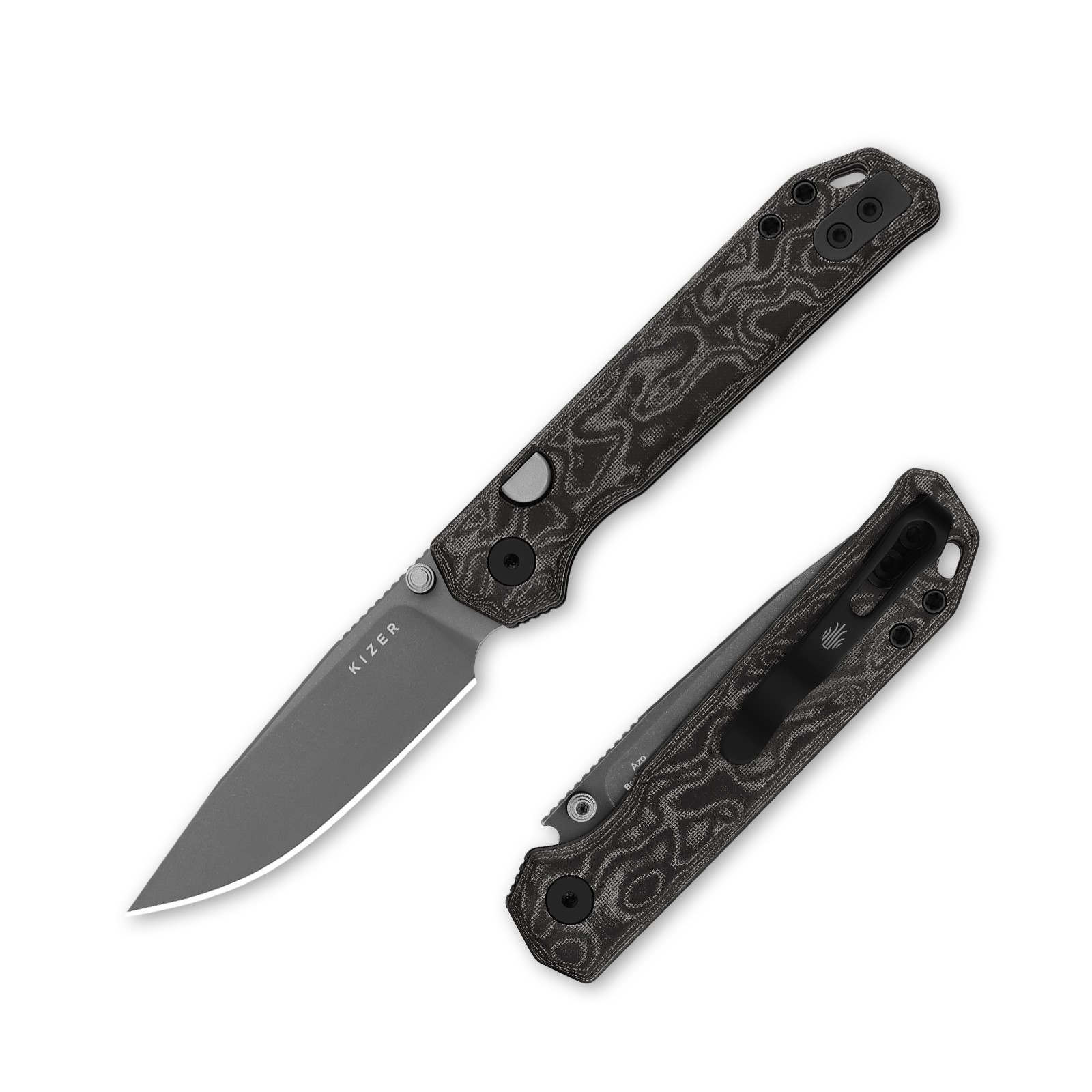 Kizer Begleiter 2.9 Folding Pocket Knife BD1N Blade micarta Handle V3458.2BDA2