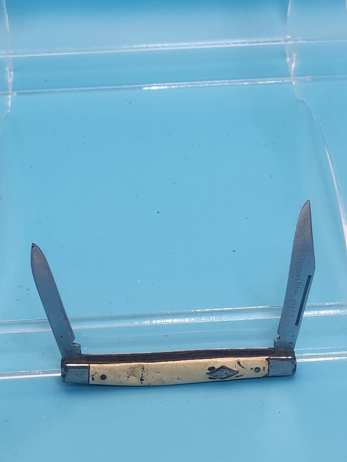 Vintage Imperial Diamond Edge 853DE Jack Knife Pocketknife USA Slipjoint Heavy U