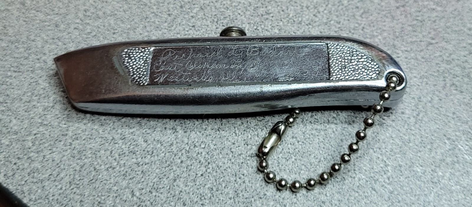 Union-Branded Danville IL Trim Trio Knife File Bottle Opener & Mini Utility