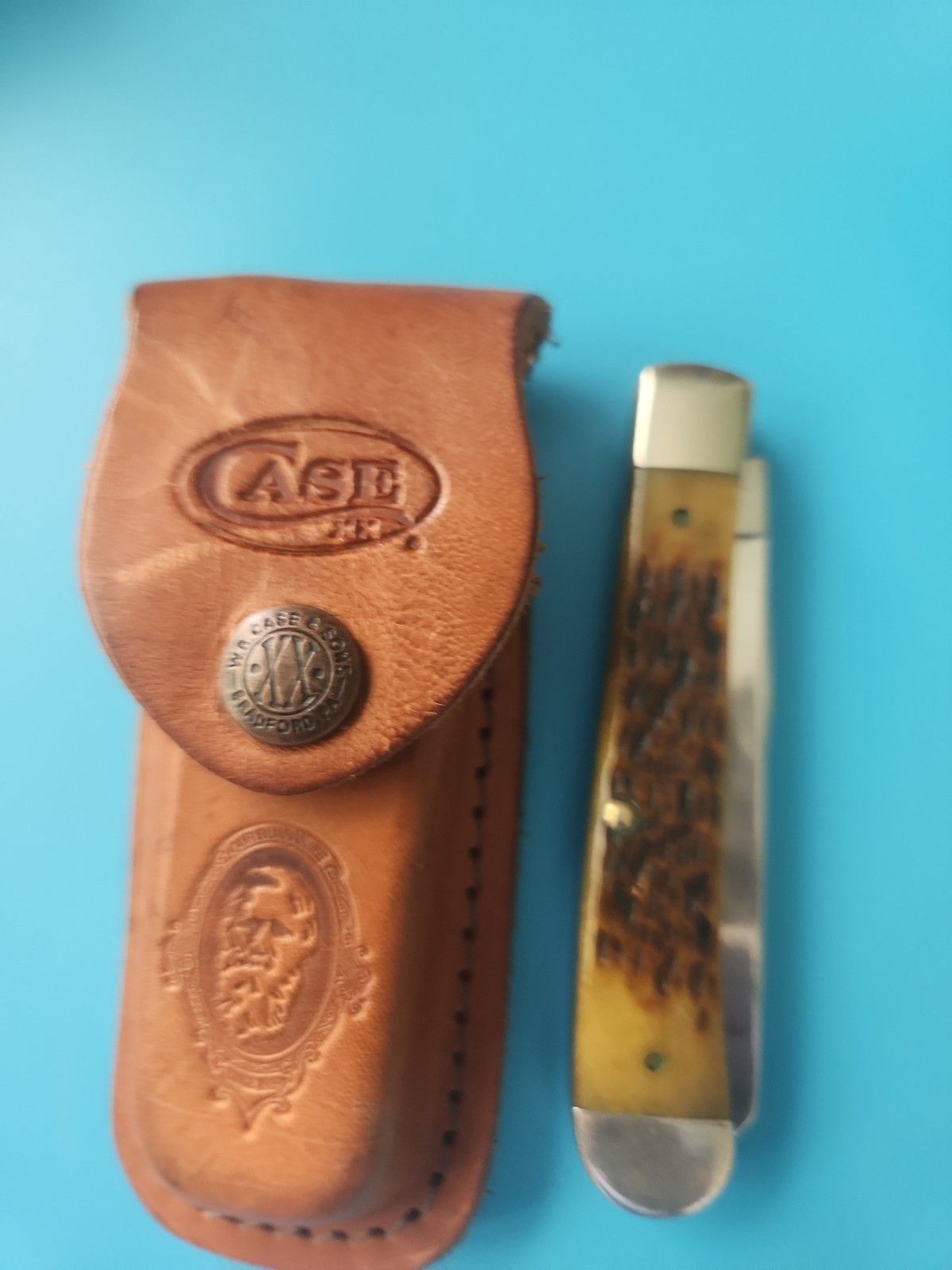 Vintage Case xx 6254 SS pocket knife/ Sheath