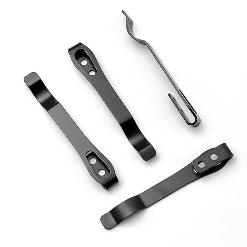 2 Pack Knife Pocket Clip Deep Carry Pocket Clip Replacement for EDC Knife Recess