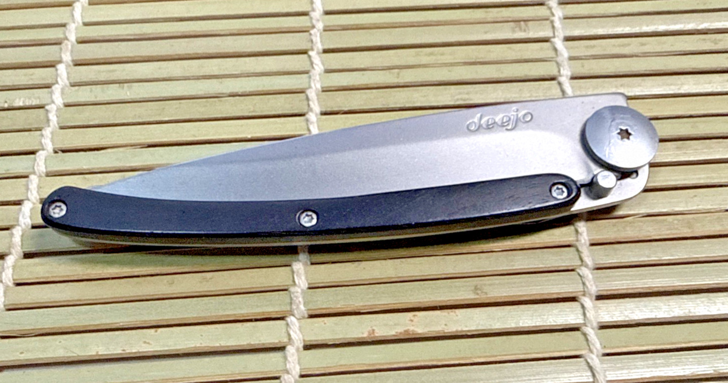 Deejo Ebony Wood 37G Ultra Light Pocket Knife