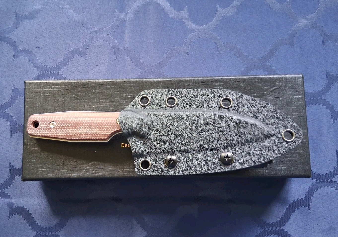 *NEW*🔥 TWO SUN-Fixed Blade/Brown Micarta Handle & D2 Blade TS616-D2 *US SELLER*