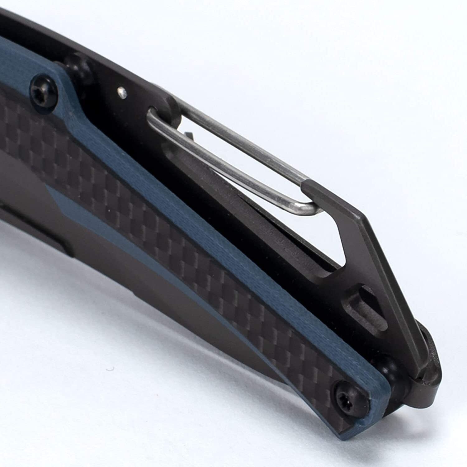 KERSHAW Discontinued – REVERB XL Manual Carbon Fiber Carabiner Clip knife 1225
