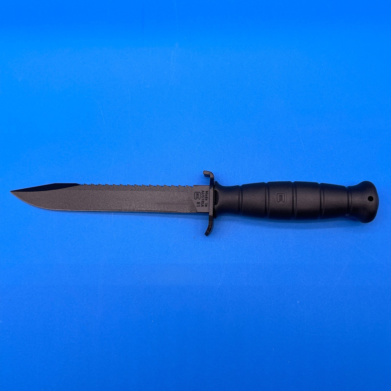 Glock Field Knife 6.5″ Fixed Blade Root Saw Black Steel Plain Edge – KB17281