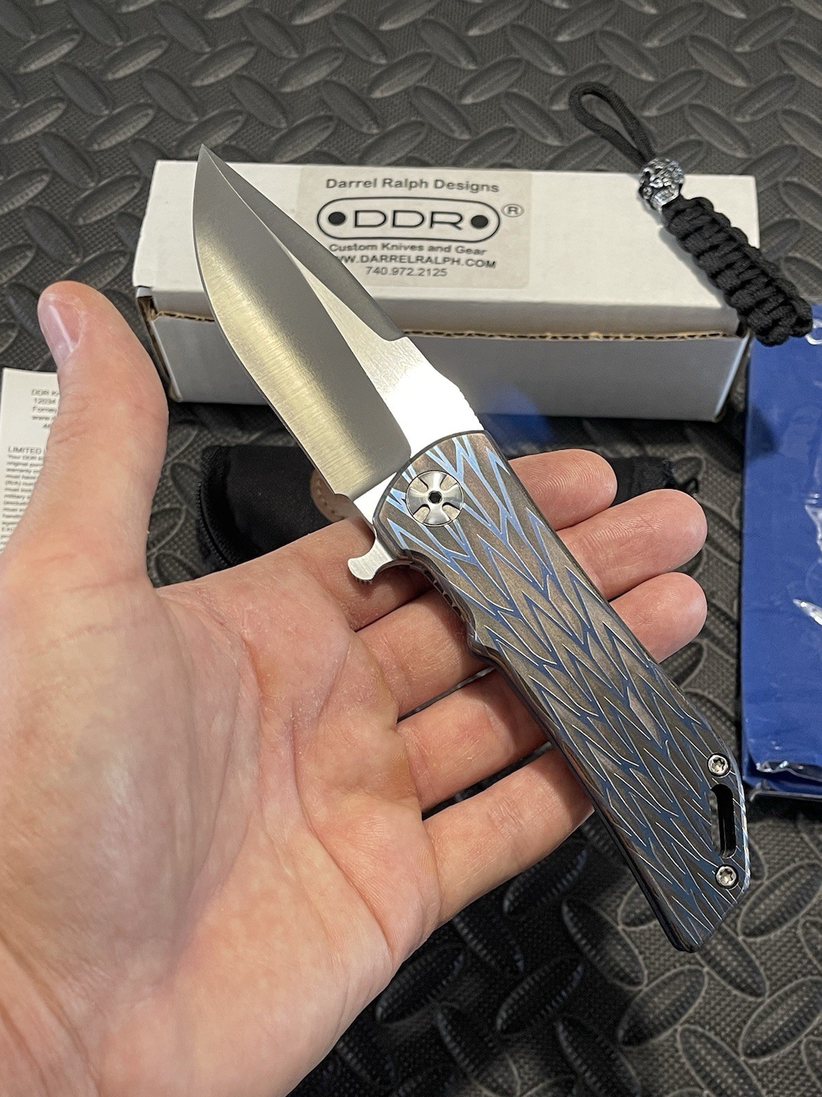 Darrel Ralph Knives – Dominator V4 – Anodized Titanium Scales w/ a S35VN Blade.
