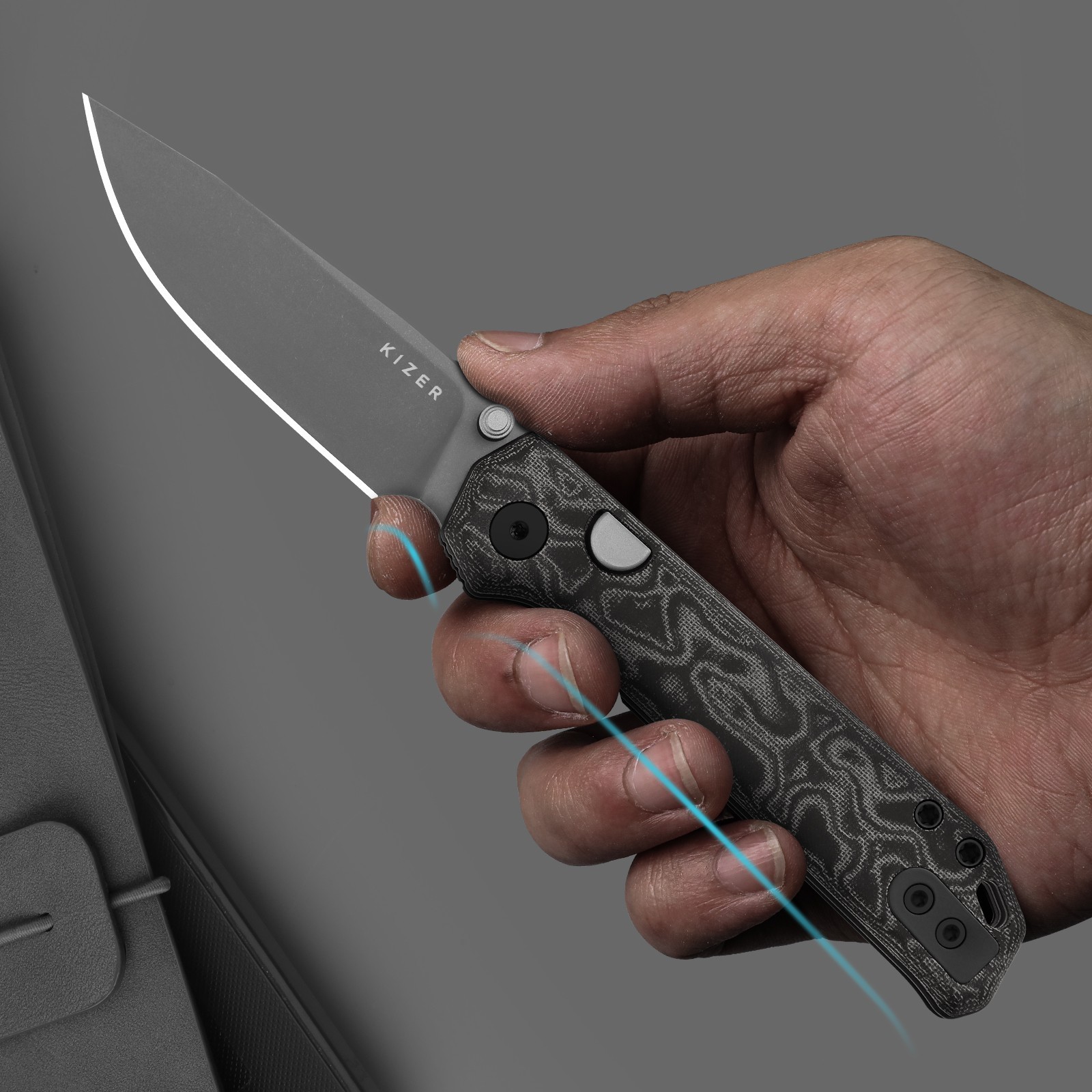 Kizer Begleiter 2.9 Folding Pocket Knife BD1N Blade micarta Handle V3458.2BDA2