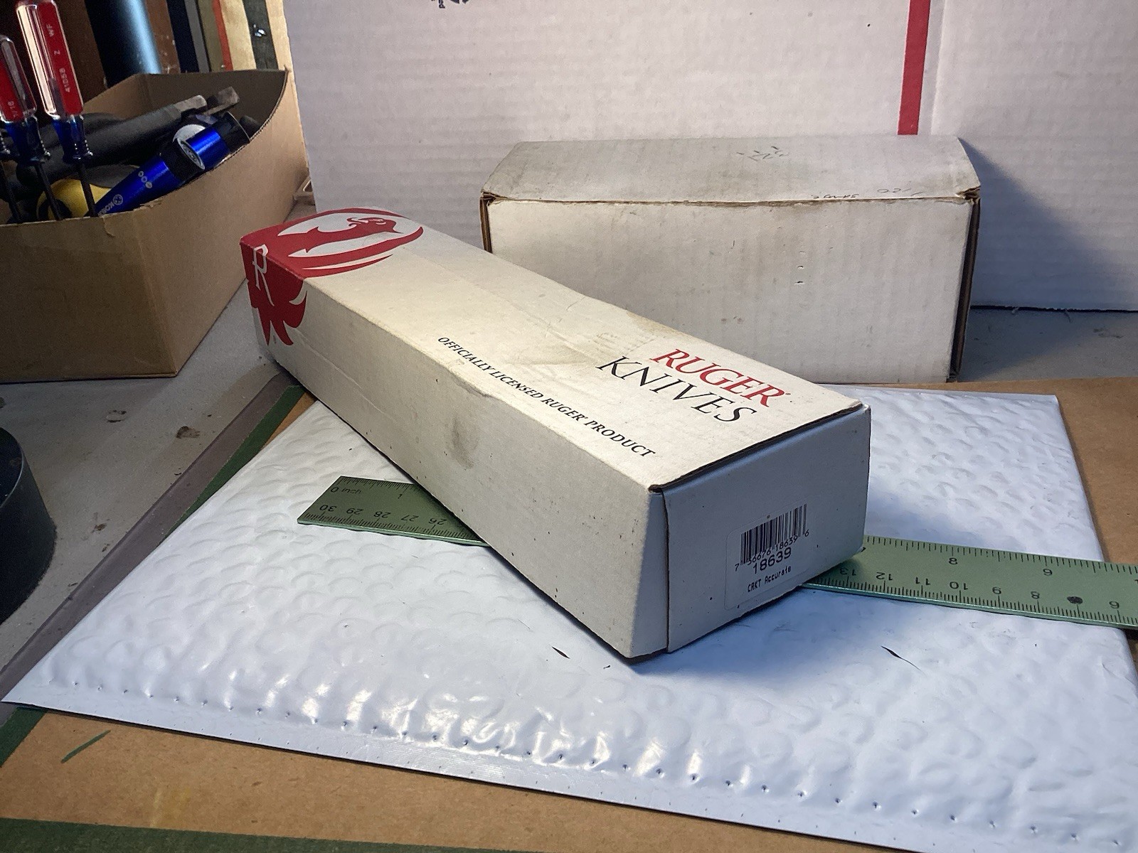 Ruger Accurate CRKT Fixed Blade Hunting Knife R2201 Harsey Design. NOS IN BOX