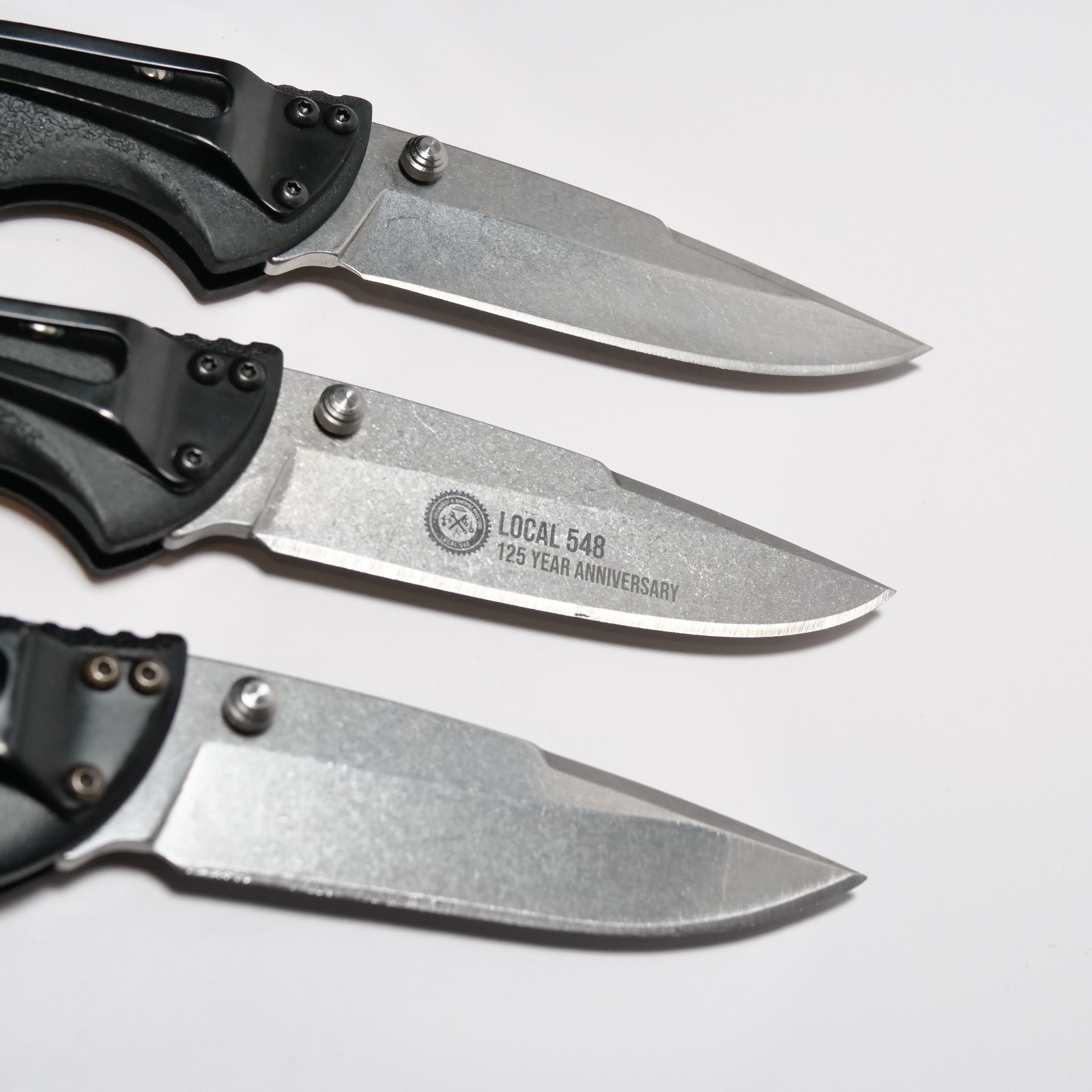 Buck USA 285 Bantam Folding Knife Lot Branded Blades Excellent Shape