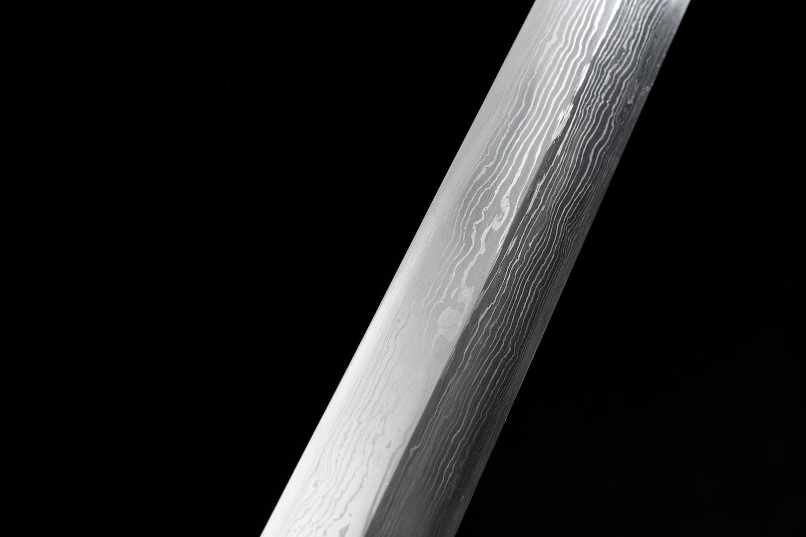 40» Flying Dragon Damascus Folded Steel Ebony Chinese Sword Handmade Qing Jian