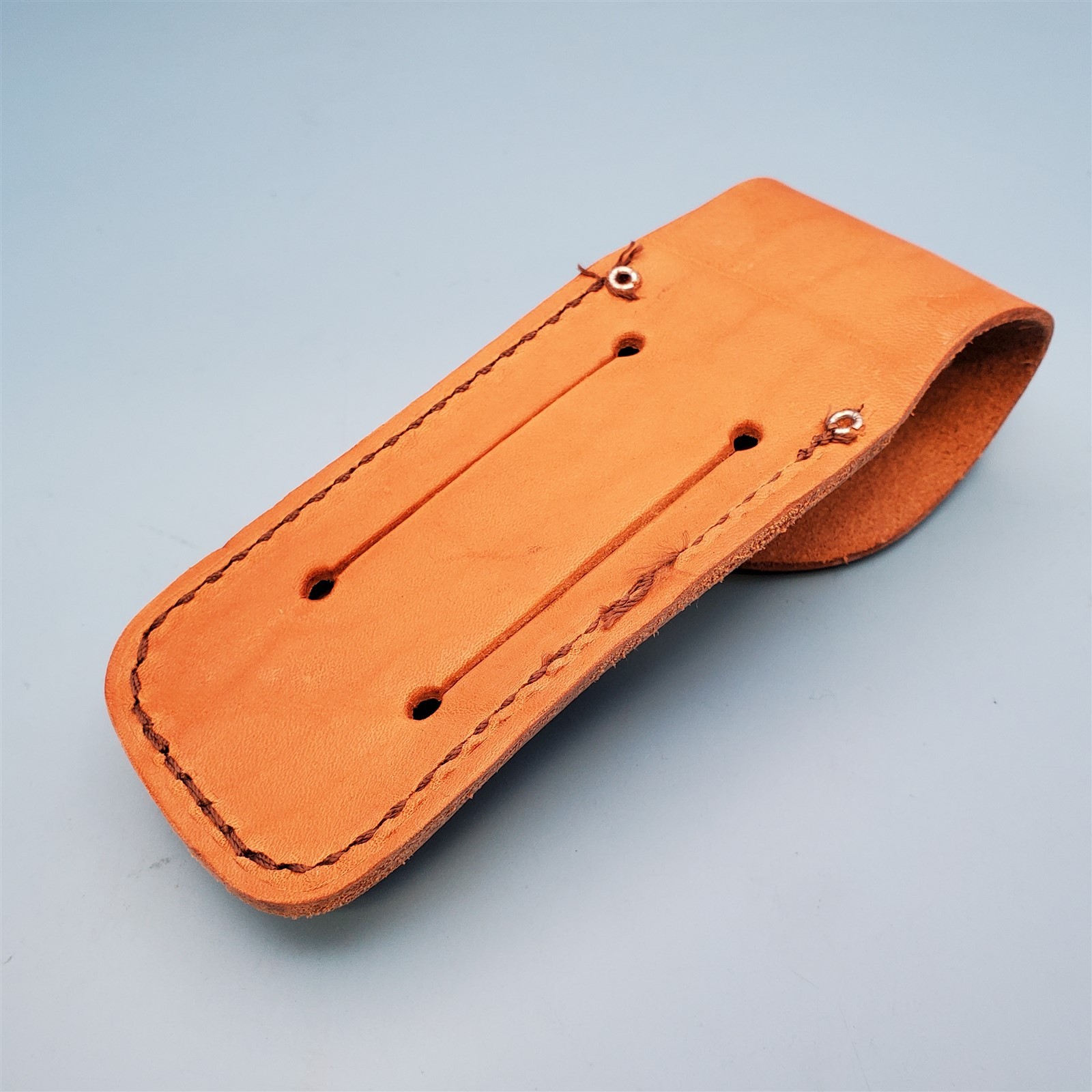 Case XX Pocket Knife Sheath Brown Leather Folding Blade Hunter Case 6″ FS