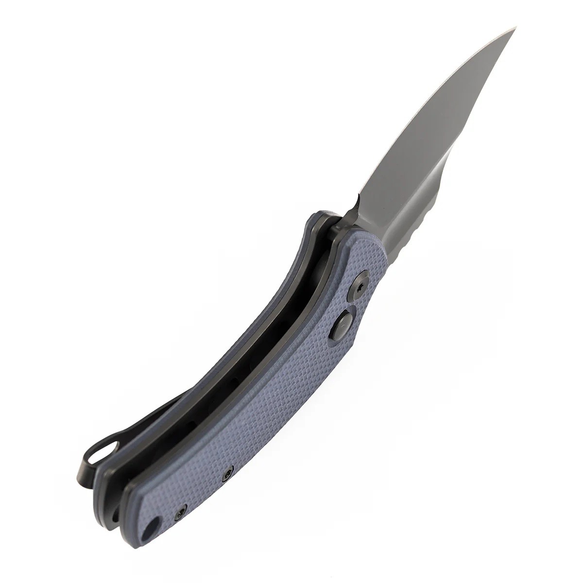 Kansept Wasp Folding Knife Light Gray G10 Handle 154CM Plain Edge T2144F1