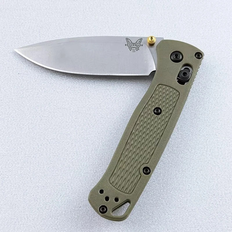 Benchmade CU535-SS Bugout Green Grivory Handle CPM-S30V Drop-Point Folding Knife