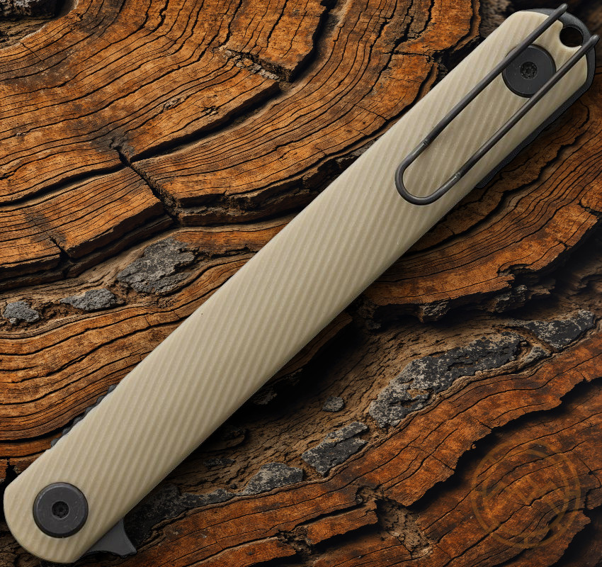 Spartan Blades Nemec Folding Knife 3.5″ CPM S35VN Steel Blade Tan GFN Handle