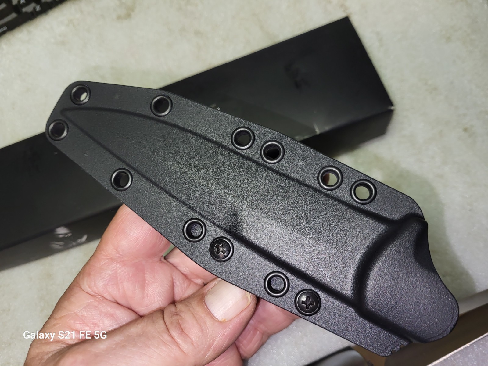Unused Black Label Browning Arbitrator 103BL Fixed Blade Knife & Sheath