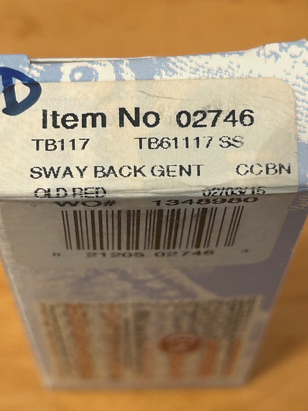 Case XX Sway Back Gent 2014 TB61117 SS Old Red Bone 02746 w/ Box