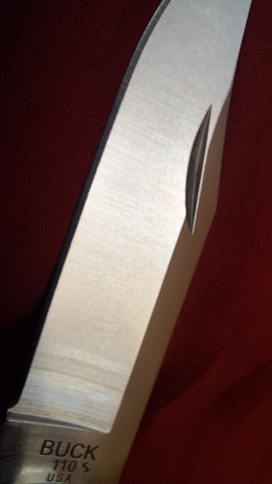 New Buck 110 Hunter Clip Point Knife Nickel Sliver Stamped Tang! Yes Nickel!