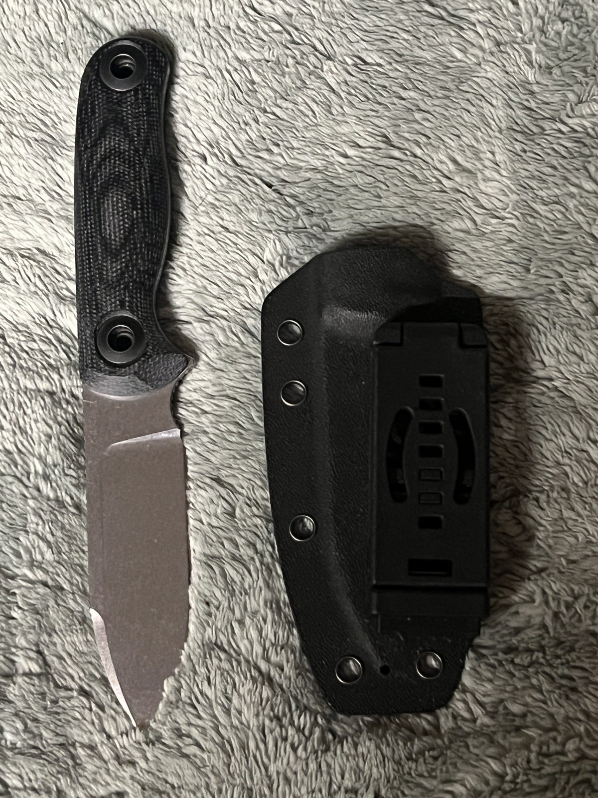 Kizer Drop Bear Fix 3 Fixed Knife 14C28N Blade Micarta Handle