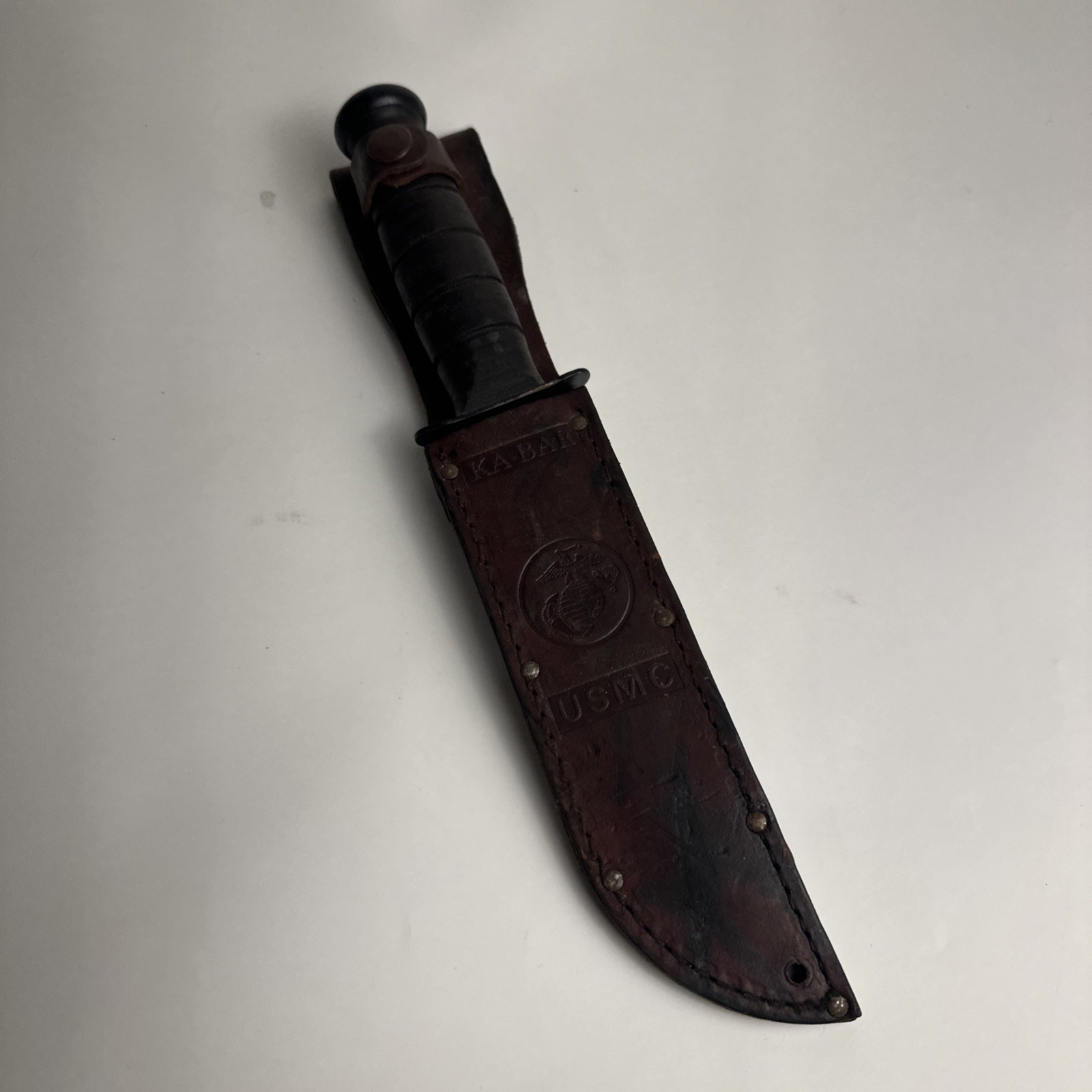 KA-BAR USMC KABAR 7” Serrated Knife Made in Olean, NY. USA