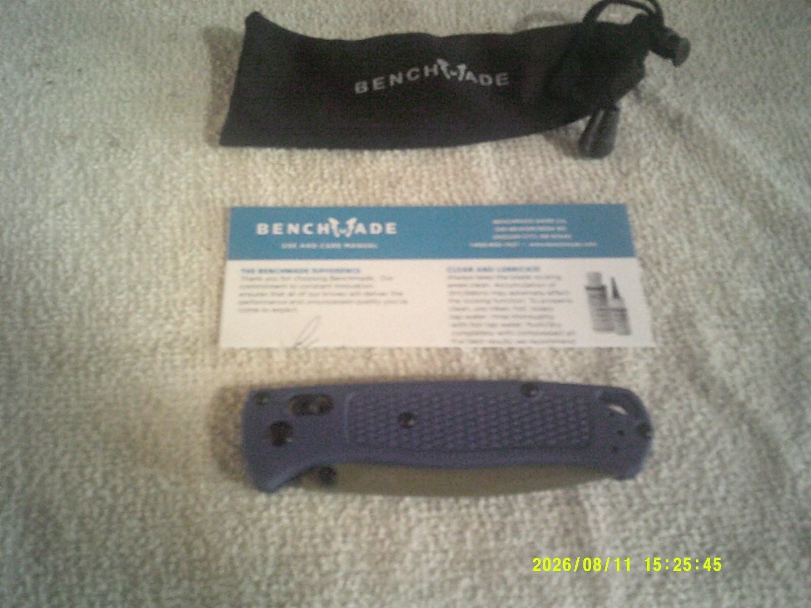 Benchmade Bugout 535 Blue Class Handle CPM-S30V AXIS Lock Folding Knife