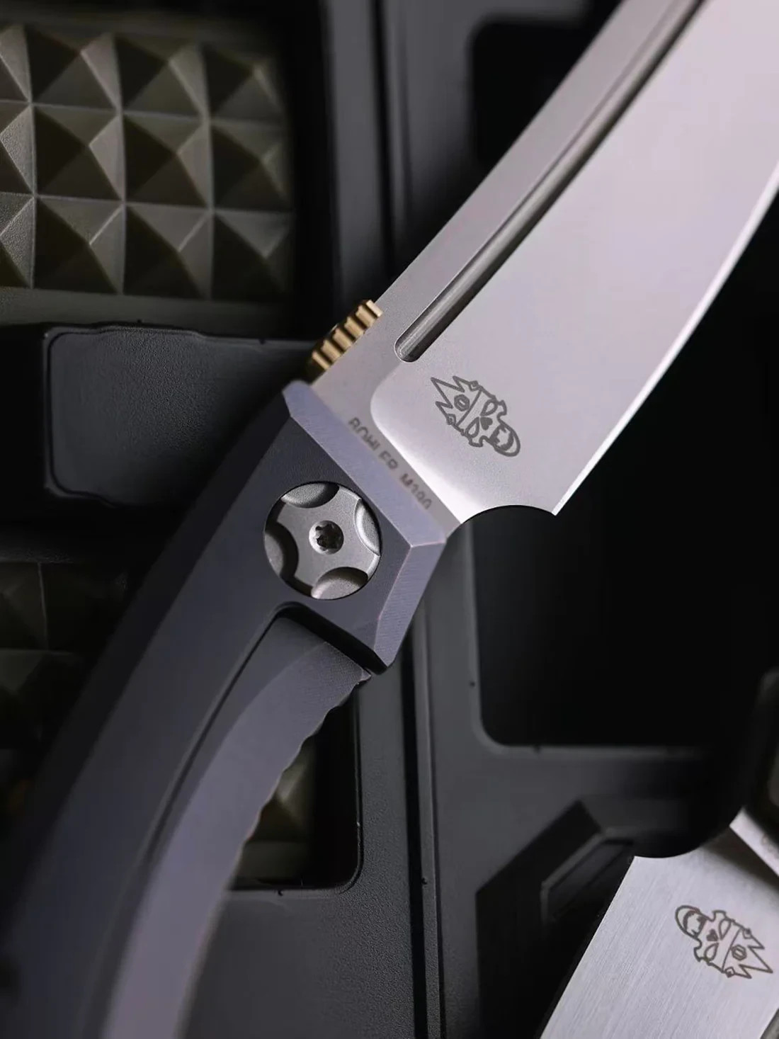 North Mountain Blade Redeemer Folding Knife 3⅜» M390 Steel Blade Titanium Handle