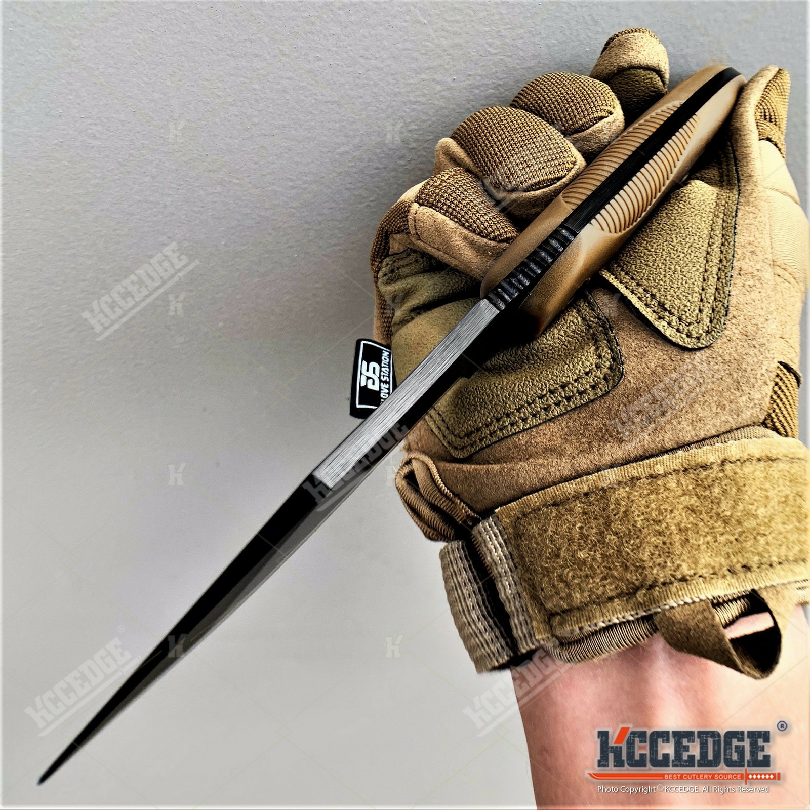 9″ Fixed Blade Combat Knife Full Tang Blade w/ Kydex Sheath Hunting Knife