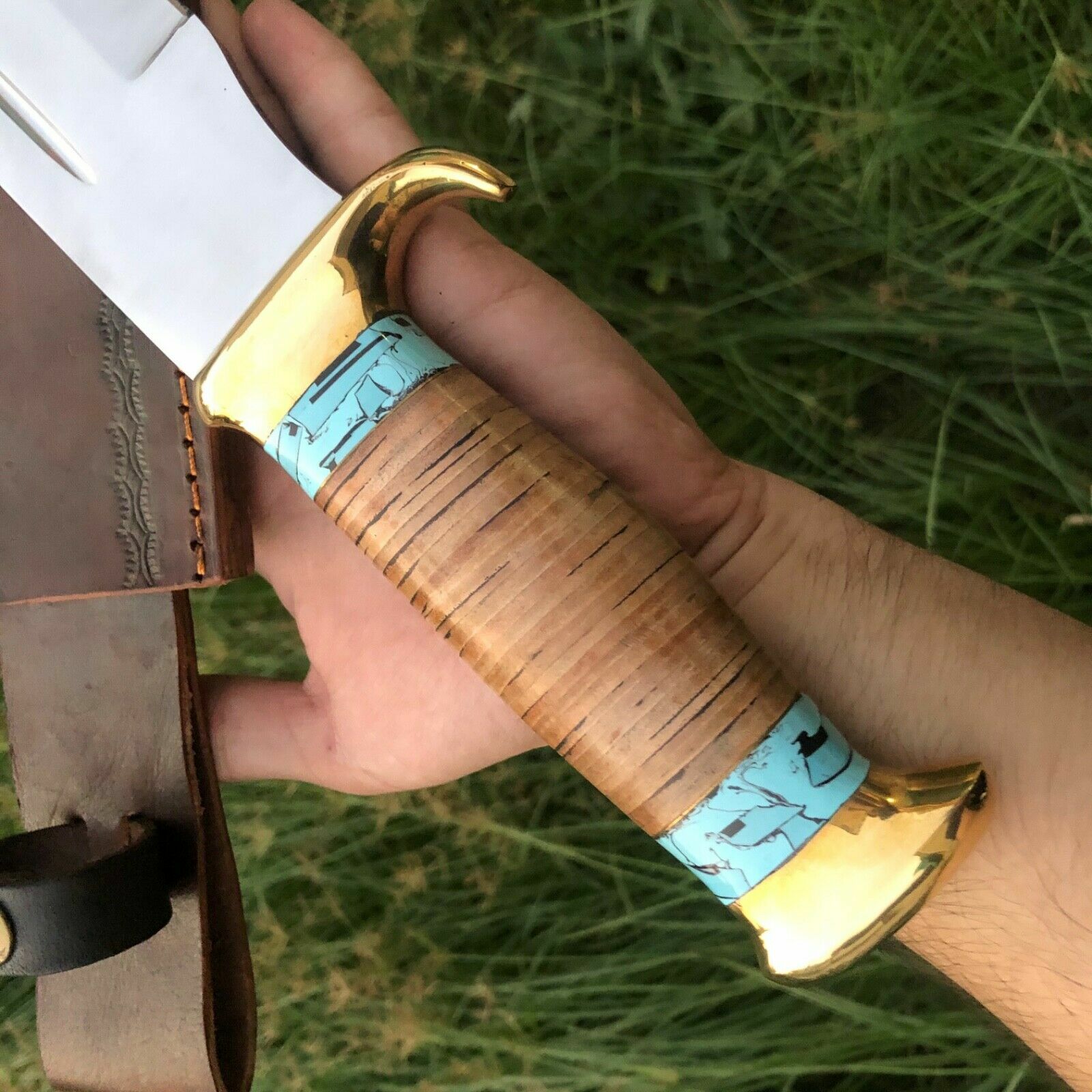 18 INCH CUSTOM HANDMADE D2 HUNTING CROCODILE DUNDEE BOWIE KNIFE