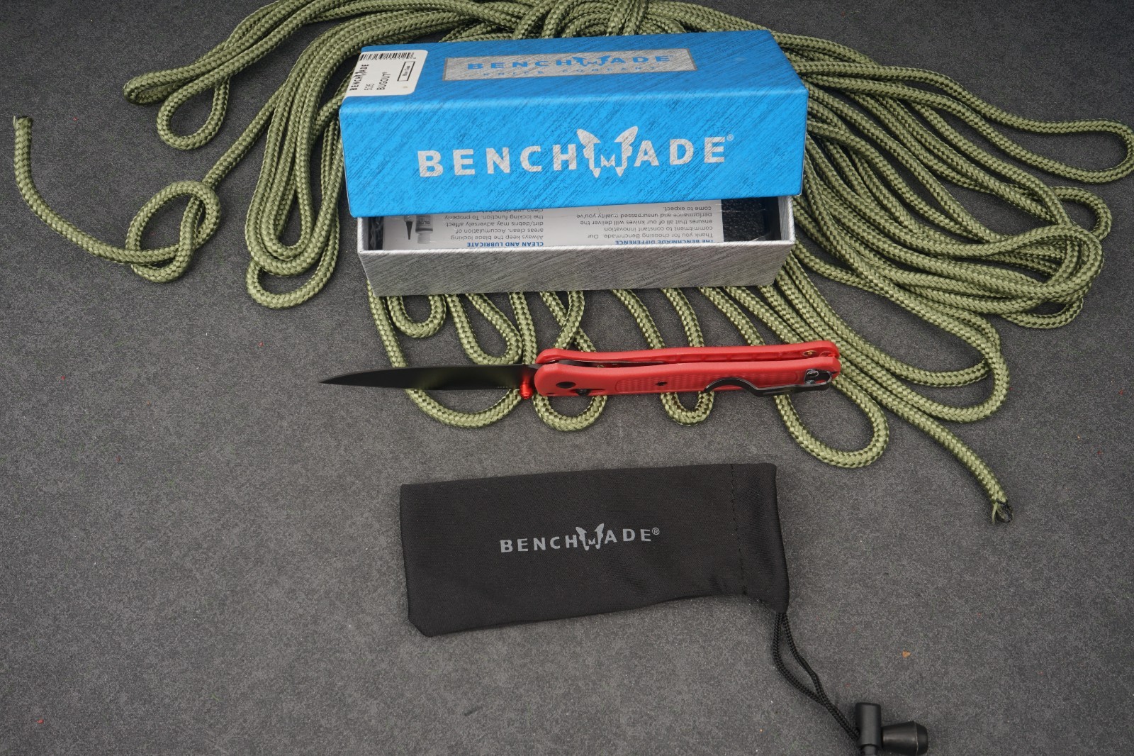 Benchmade 535 Bugout S30V Red Aluminum Handle AXIS Lock EDC Folding Knife