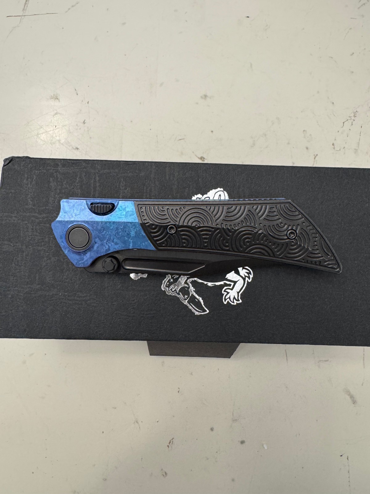 GECKO Knifeworks x Urban EDC Excl DUNE Satin DLC Vanax Chaos Seigaiha Blurple Ti