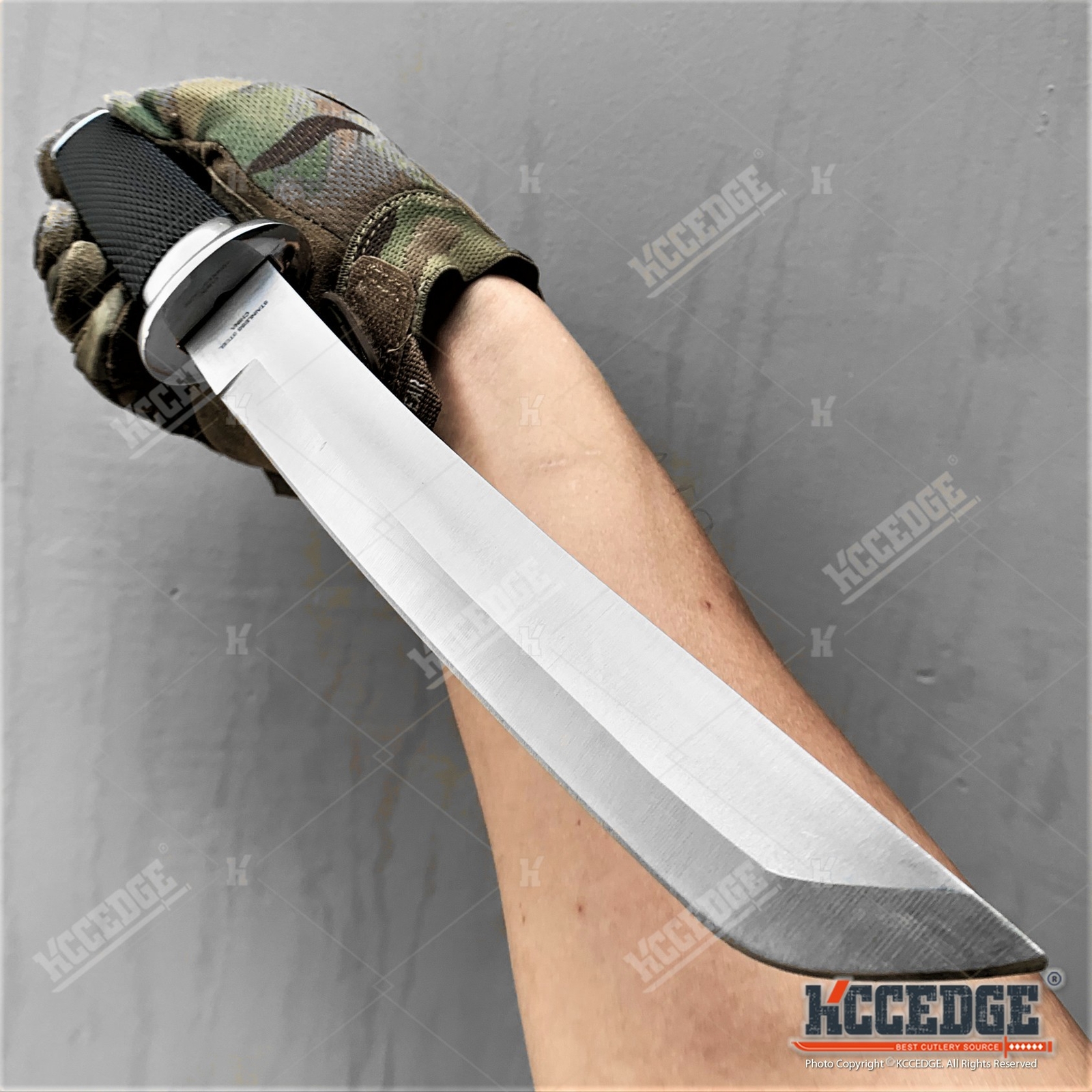 12.5″ SAMURAI STYLE TANTO FIXED BLADE KNIFE MILITARY Knife SURVIVAL CAMPING GEAR