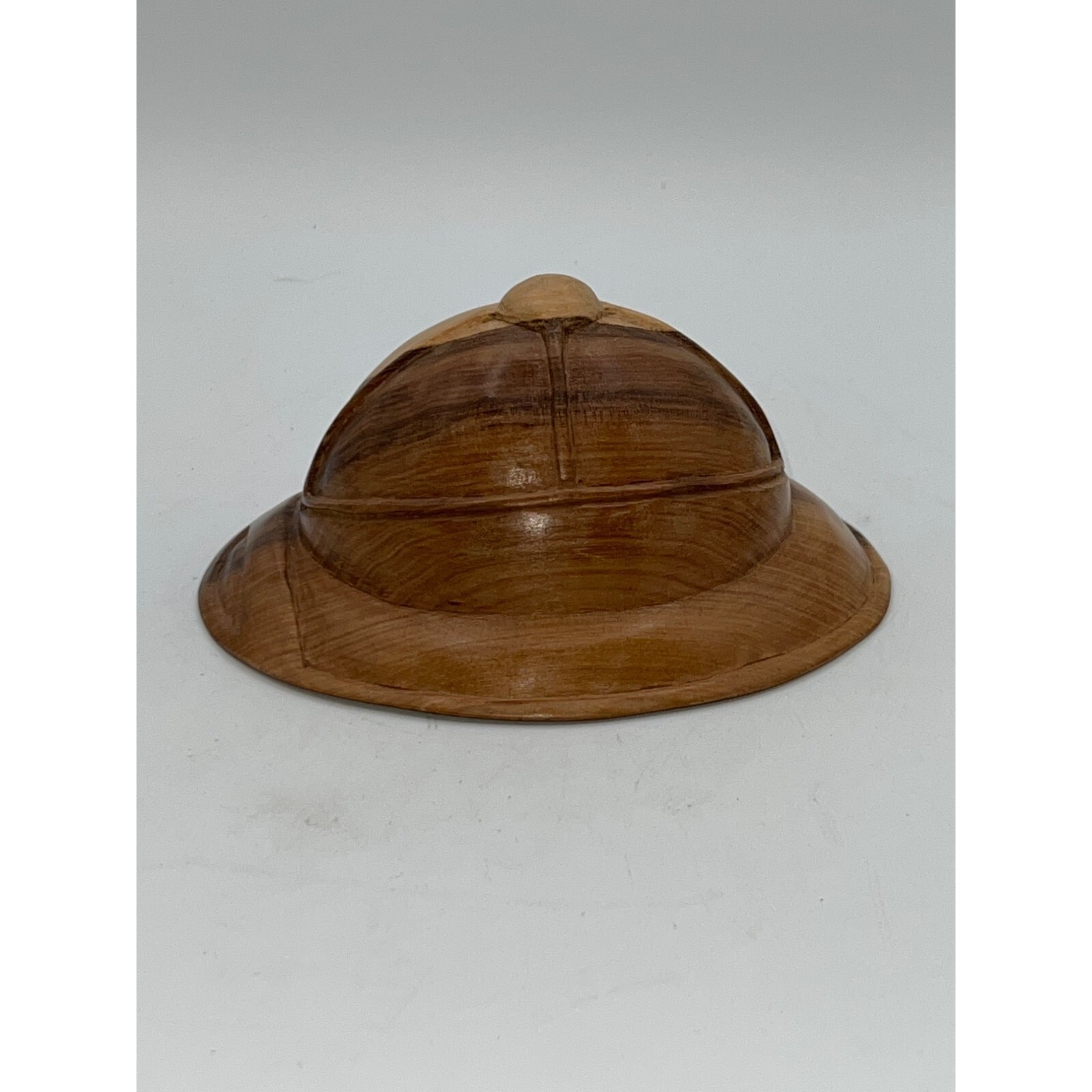 Hand carved wood «Troupes de Marine» French Colonial WWII Replica Helmet