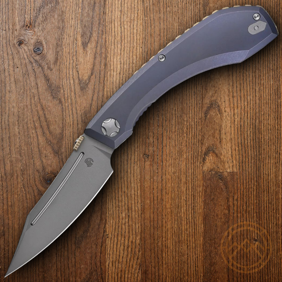 North Mountain Blade Redeemer Folding Knife 3⅜» M390 Steel Blade Titanium Handle