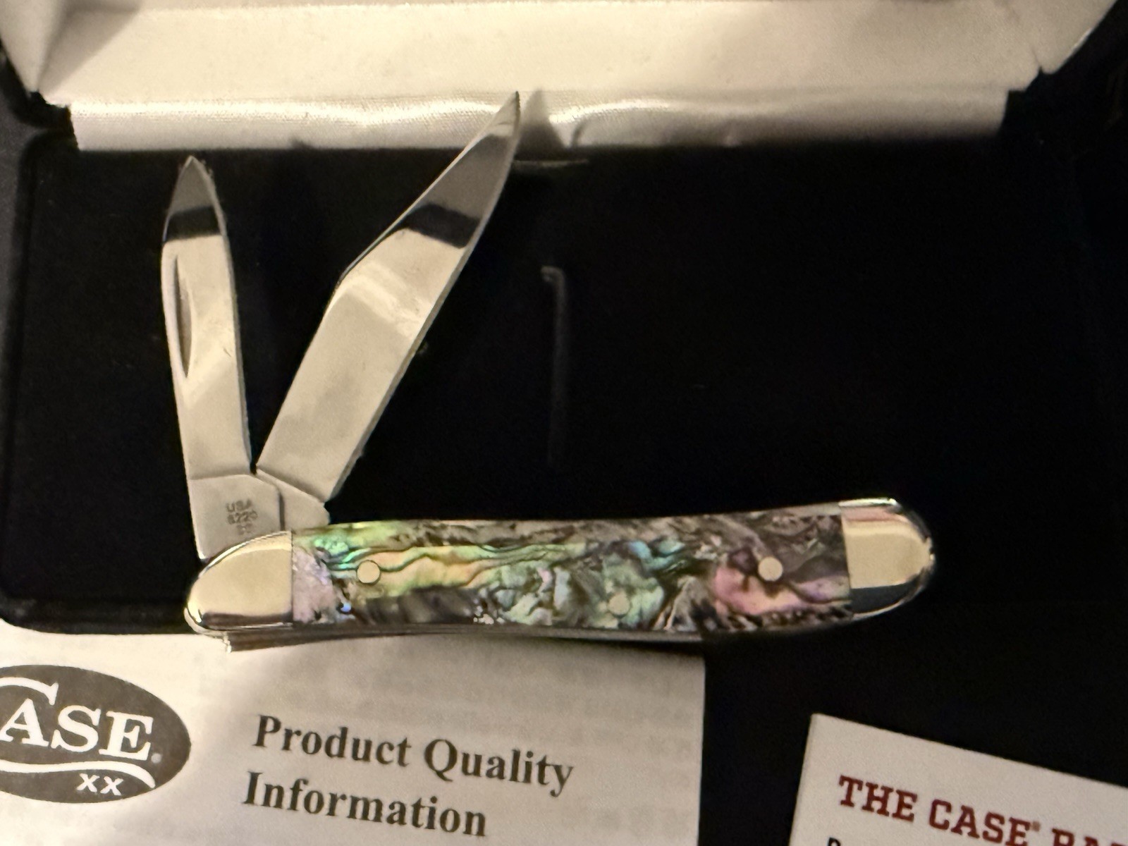 Case XX No 12025 Case Razor Abalone Peanut 2-Blade Slipjoint Knife 2024