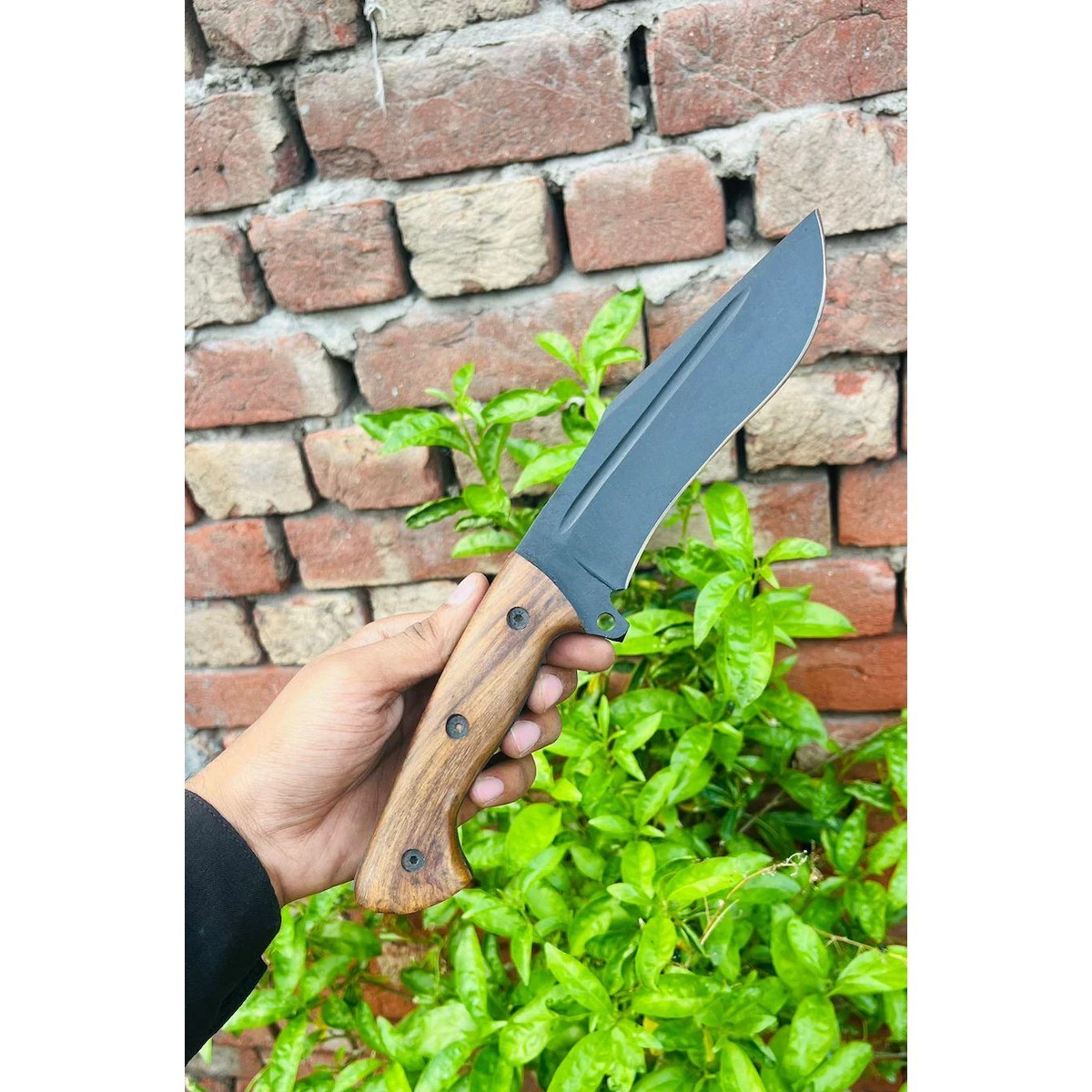 Handmade D2 Steel Hunting Bowie Knife Bushcraft Survival Outdoor Camping Tool