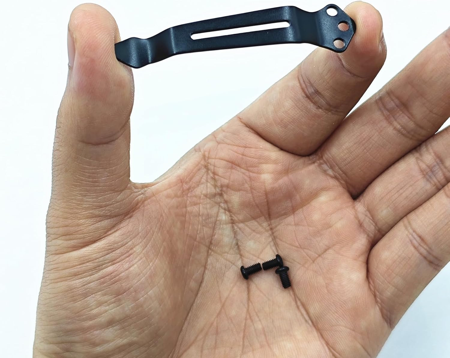 1X Black Deep Carry Pocket Knife Clip Replacement Tools Accessories + 3 Pocke…