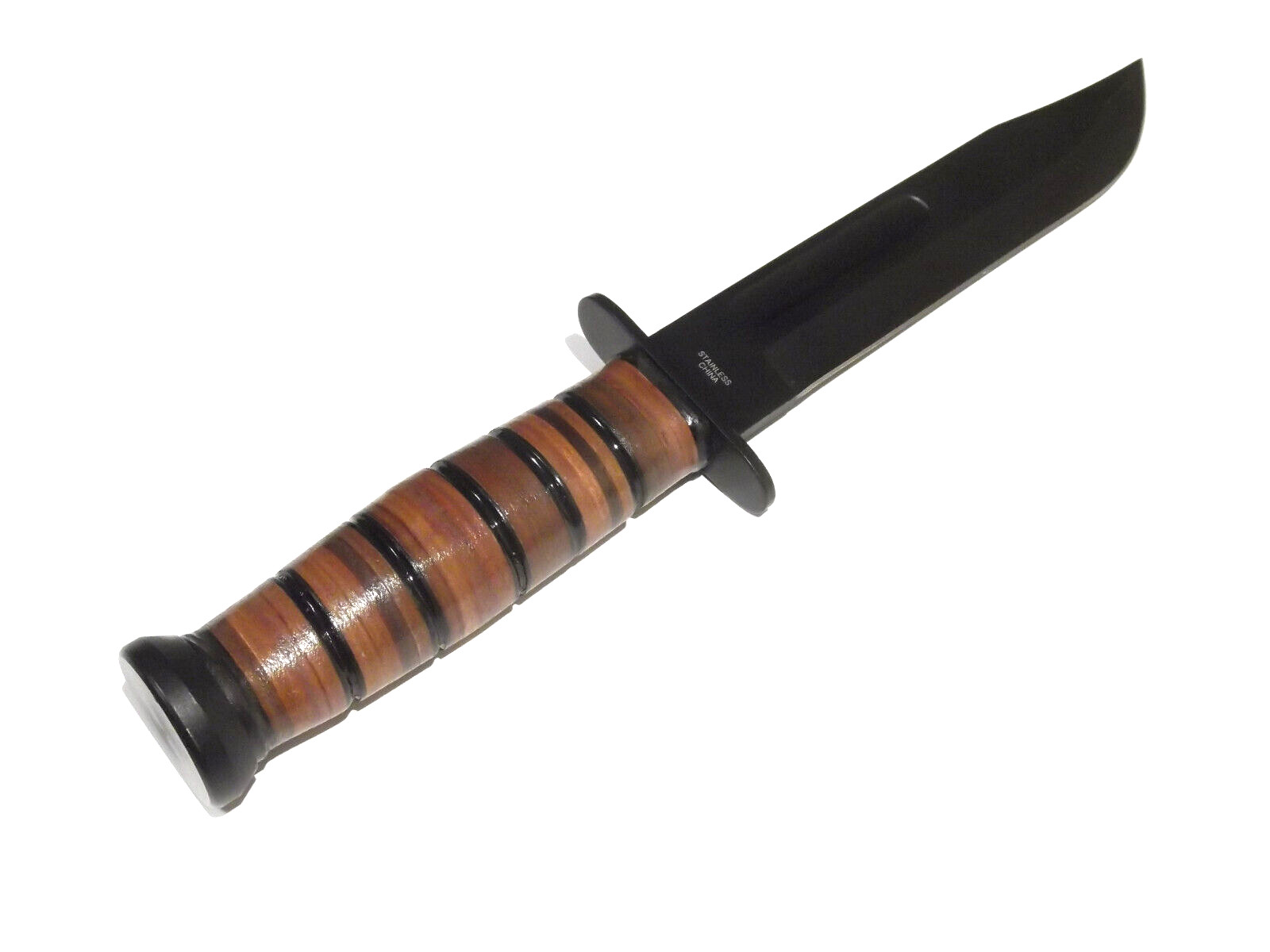USMC style Military Combat Fighter leather fixed blade knife 12″ overall 211134