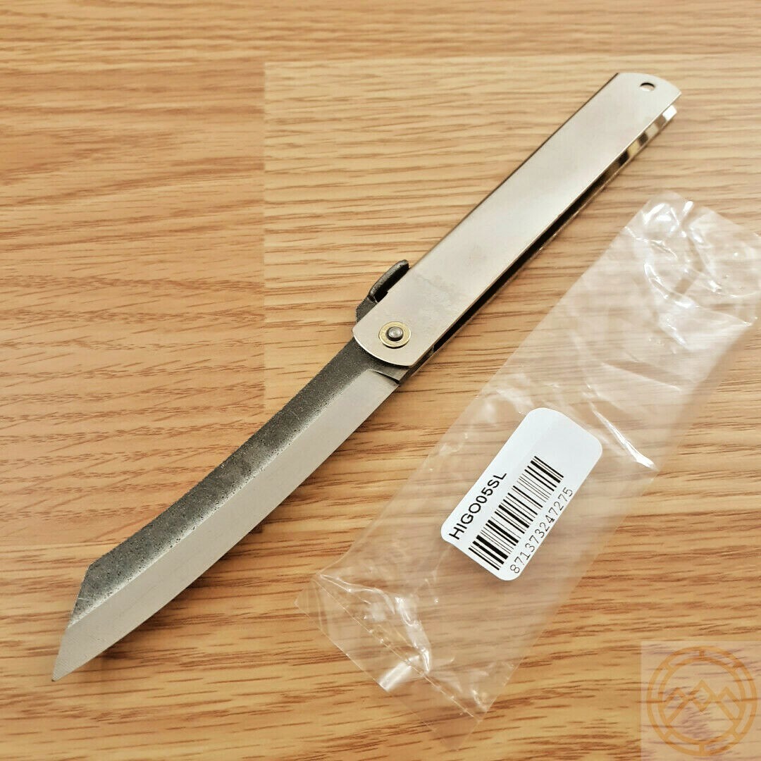 Higonokami No 5 Folding Knife 3.75″ SK5 Carbon Steel Blade Stainless Handle